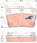 TRW set placute frana, frana disc TRW COTEC GDB3279 (GDB3279)