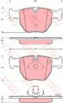 TRW set placute frana, frana disc TRW COTEC GDB1526 (GDB1526)