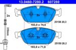 ATE set placute frana, frana disc ATE 13.0460-7280.2 - automobilus
