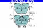 ATE set placute frana, frana disc ATE Ceramic 13.0470-7079.2 (13.0470-7079.2)