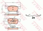 TRW set placute frana, frana disc TRW GDB2091 (GDB2091) - automobilus