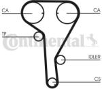 Continental Ctam Set pompa apa + curea dintata CONTINENTAL CTAM CT1077WP2 (CT1077WP2) - automobilus