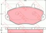 TRW set placute frana, frana disc TRW GDB1080 (GDB1080) - automobilus
