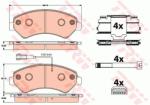 TRW set placute frana, frana disc TRW GDB2072 (GDB2072) - automobilus