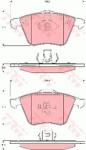 TRW set placute frana, frana disc TRW COTEC GDB1607 (GDB1607)