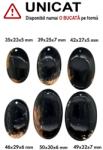  Pandantiv din Lemn Fosil Oval cu Gaura - 35-50 x 23-32 x 5-8 mm