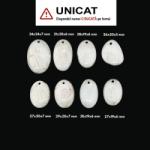  Pandantiv din Scolecit Oval cu Gaura - 26-34 x 19-24 x 5-7 mm