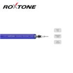 Roxtone GC060TB Ø7mm professzionális gitárkábel (transparent kék)