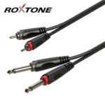 Roxtone RACC150L6 2x6, 3 Jack - 2xRCA kábel, 6m