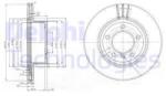 DELPHI Disc frana DELPHI BG3900C (BG3900C) - automobilus