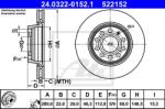 ATE Disc frana ATE PowerDisc 24.0322-0152.1 (24.0322-0152.1)