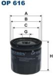 FILTRON Filtru ulei FILTRON OP 616 (OP 616) - automobilus