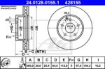 ATE Disc frana ATE 24.0128-0155.1 (24.0128-0155.1) - automobilus