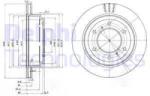 DELPHI Disc frana DELPHI BG3813 (BG3813) - automobilus