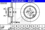 ATE Disc frana ATE 24.0109-0140.1 (24.0109-0140.1)
