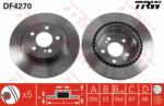 TRW Disc frana TRW DF4270 (DF4270) - automobilus