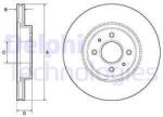 DELPHI Disc frana DELPHI BG4743C (BG4743C) - automobilus