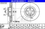ATE Disc frana ATE 24.0130-0222.1 (24.0130-0222.1) - automobilus