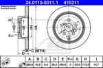 ATE Disc frana ATE 24.0110-0311.1 (24.0110-0311.1) - automobilus