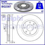 DELPHI Disc frana DELPHI BG2387 (BG2387) - automobilus