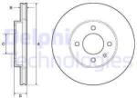 DELPHI Disc frana DELPHI BG2455 (BG2455) - automobilus