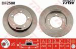 TRW Disc frana TRW DF2588 (DF2588) - automobilus
