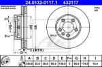 ATE Disc frana ATE 24.0132-0117.1 (24.0132-0117.1) - automobilus