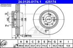 ATE Disc frana ATE 24.0125-0174.1 (24.0125-0174.1)