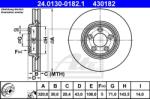 ATE Disc frana ATE 24.0130-0182.1 (24.0130-0182.1)