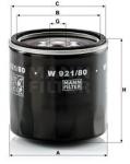 Mann-filter Filtru ulei MANN-FILTER W 921/80 (W 921/80) - automobilus