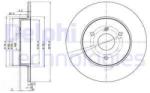 DELPHI Disc frana DELPHI BG3526 (BG3526) - automobilus