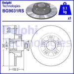 DELPHI Disc frana DELPHI BG9031RS - automobilus