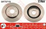 TRW Disc frana TRW DF7371S - automobilus