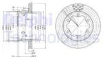 DELPHI Disc frana DELPHI BG3399 (BG3399) - automobilus