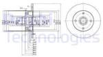 DELPHI Disc frana DELPHI BG2389 (BG2389) - automobilus