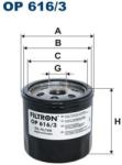FILTRON Filtru ulei FILTRON OP 616/3 (OP 616/3) - automobilus