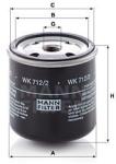 Mann-filter filtru combustibil MANN-FILTER WK 712/2 (WK 712/2) - automobilus