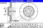 ATE Disc frana ATE 24.0122-0145.1 (24.0122-0145.1)
