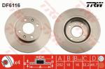 TRW Disc frana TRW DF6116 (DF6116) - automobilus