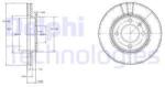DELPHI Disc frana DELPHI BG2109 (BG2109) - automobilus