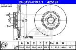 ATE Disc frana ATE 24.0125-0197.1 (24.0125-0197.1) - automobilus