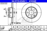 ATE Disc frana ATE 24.0110-0349.1 (24.0110-0349.1)