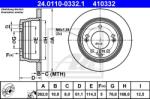 ATE Disc frana ATE 24.0110-0332.1 (24.0110-0332.1) - automobilus