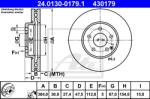 ATE Disc frana ATE 24.0130-0179.1 (24.0130-0179.1) - automobilus