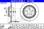 ATE Disc frana ATE 24.0111-0165.1 (24.0111-0165.1) - automobilus