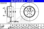 ATE Disc frana ATE 24.0112-0129.1 (24.0112-0129.1)