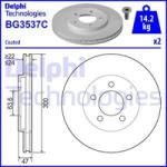 DELPHI Disc frana DELPHI BG3537C (BG3537C) - automobilus
