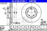 ATE Disc frana ATE 24.0128-0156.1 (24.0128-0156.1) - automobilus