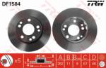 TRW Disc frana TRW DF1584 (DF1584) - automobilus