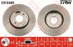 TRW Disc frana TRW DF4486 (DF4486) - automobilus